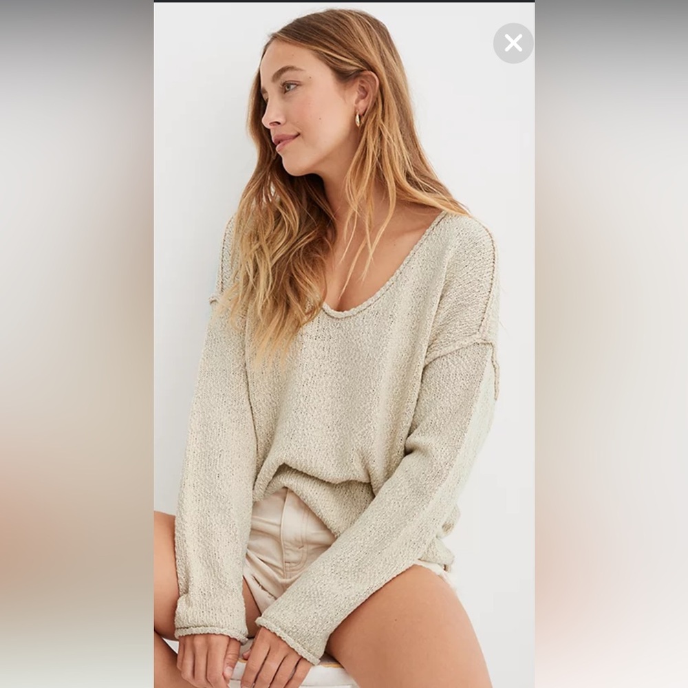 Aerie Oversized Voop Sweater